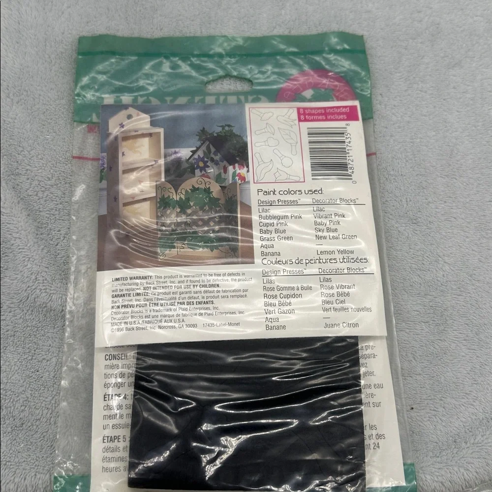 Vintage Stencil Stamps Kits - Lot of 3 Packages, Different Flowers - Picture 7 of 7